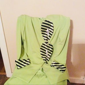 Lime green 2 piece suit